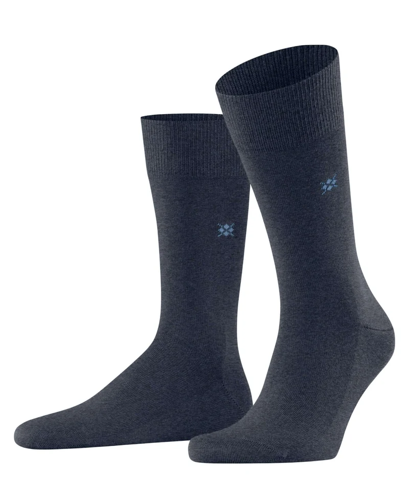 Burlington Leeds Sokken Heren 21077 6688 dark blue mel.