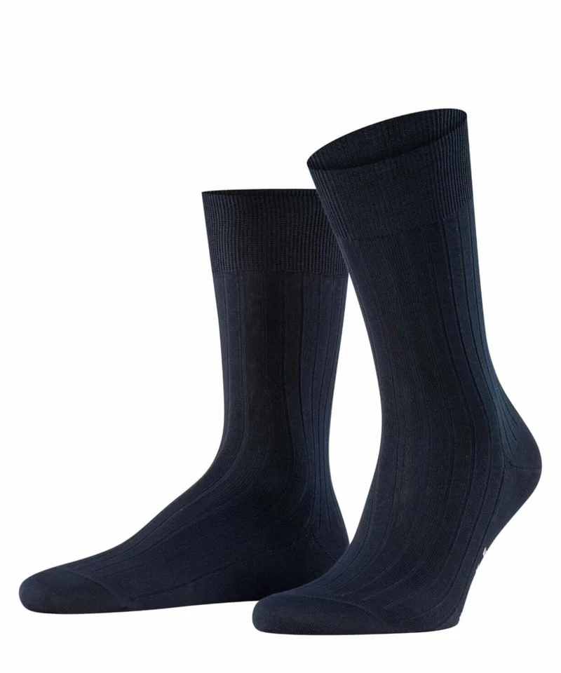 FALKE Milano Fil D'Ecosse Herensok 14683 6370 dark navy