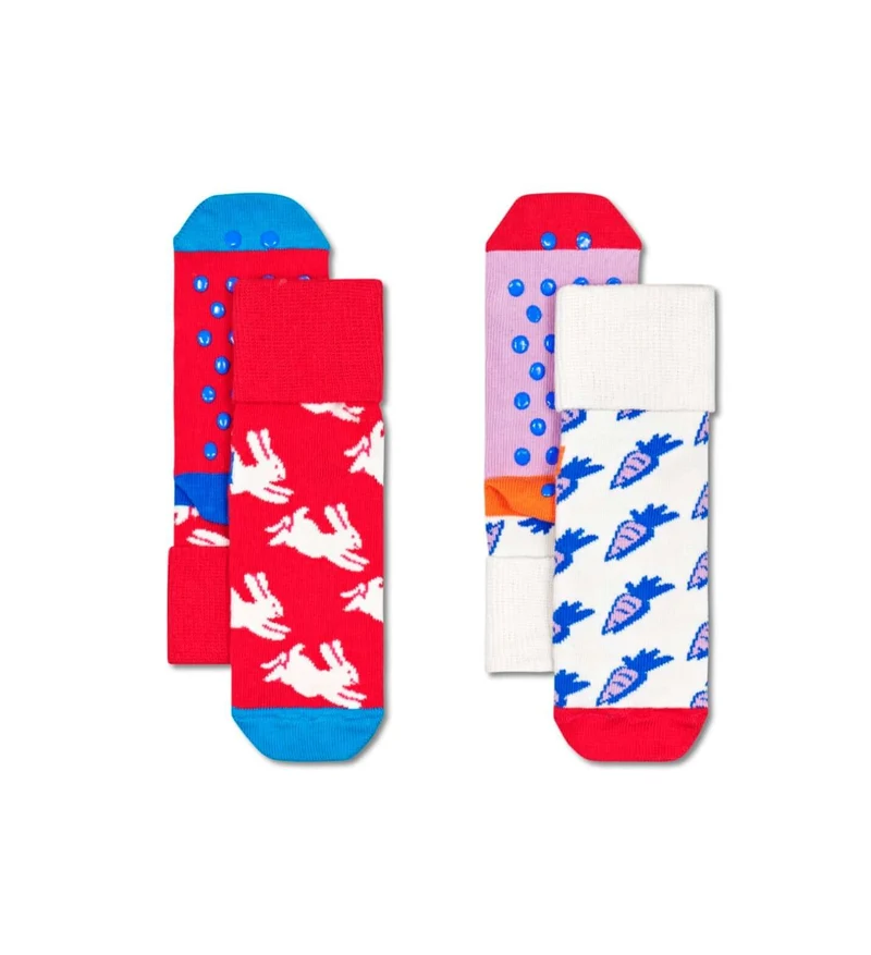 Happy Socks 2-Pack Bunny Antisl-sok KBCN19-3500