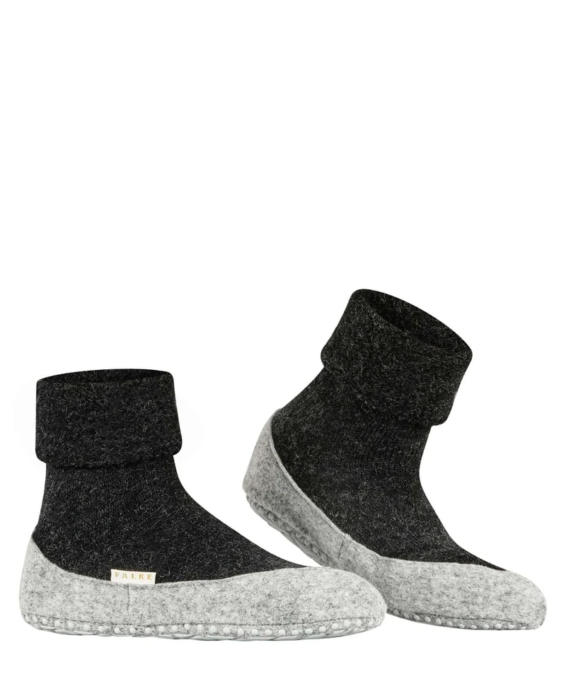 FALKE Cosyshoe Dames Sloffen 47571 3099 anthracite mel.