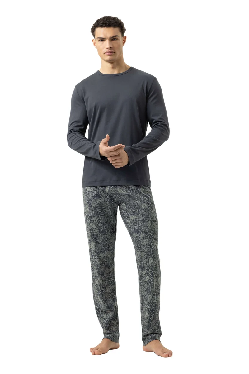 Mey Tweedelige Pyjama Evening Paisley Heren 2240061 514 lava grey