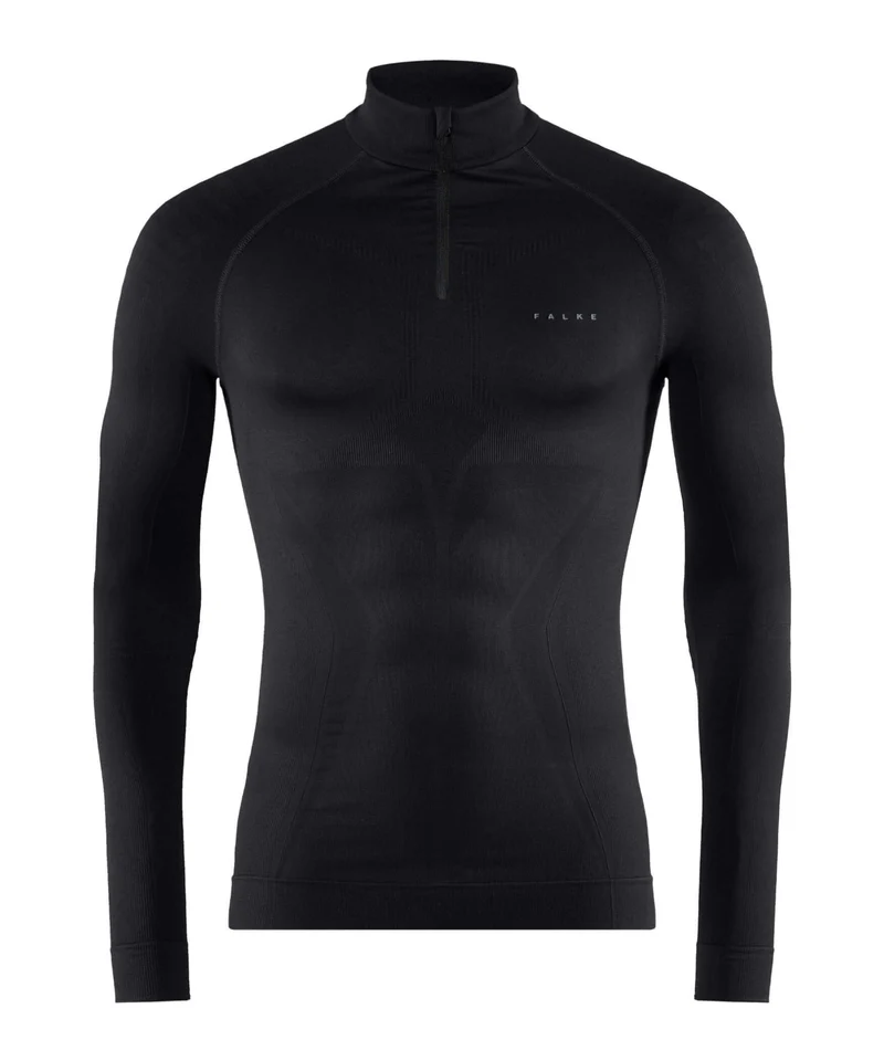 FALKE Zip Shirt Maximum Warm Heren 33536 3000 black