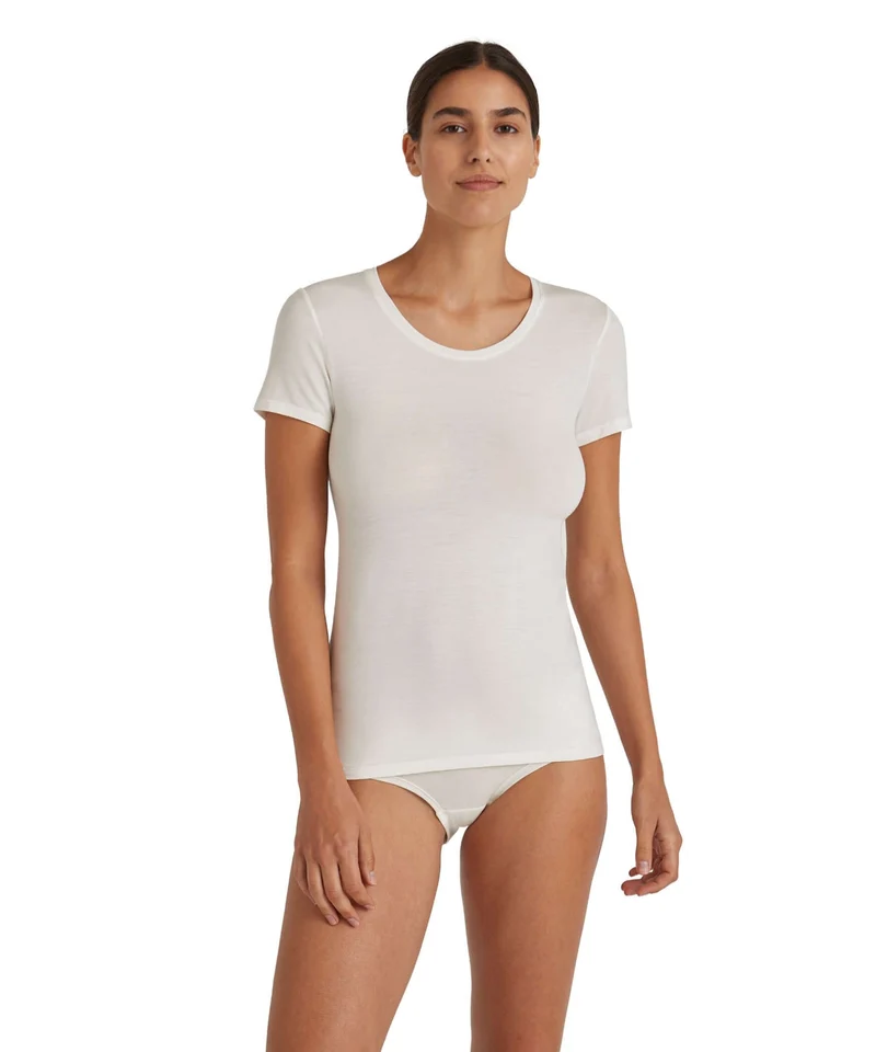 FALKE T-Shirt Daily Climawool Dames 69060 2040 off-white