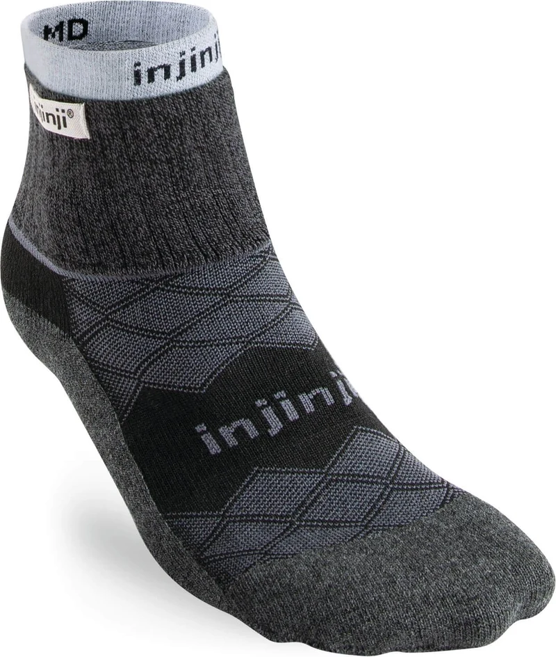 Injinji Teensokken Liner+Runner Mini Crew Coolmax Heren IS344130 black