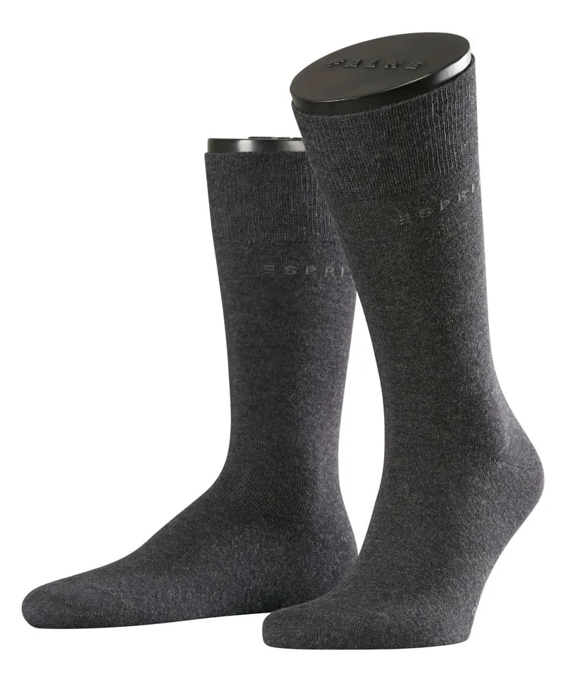 Esprit Basic Uni 2-PACK Sokken Heren 17811 3080 anthra.mel