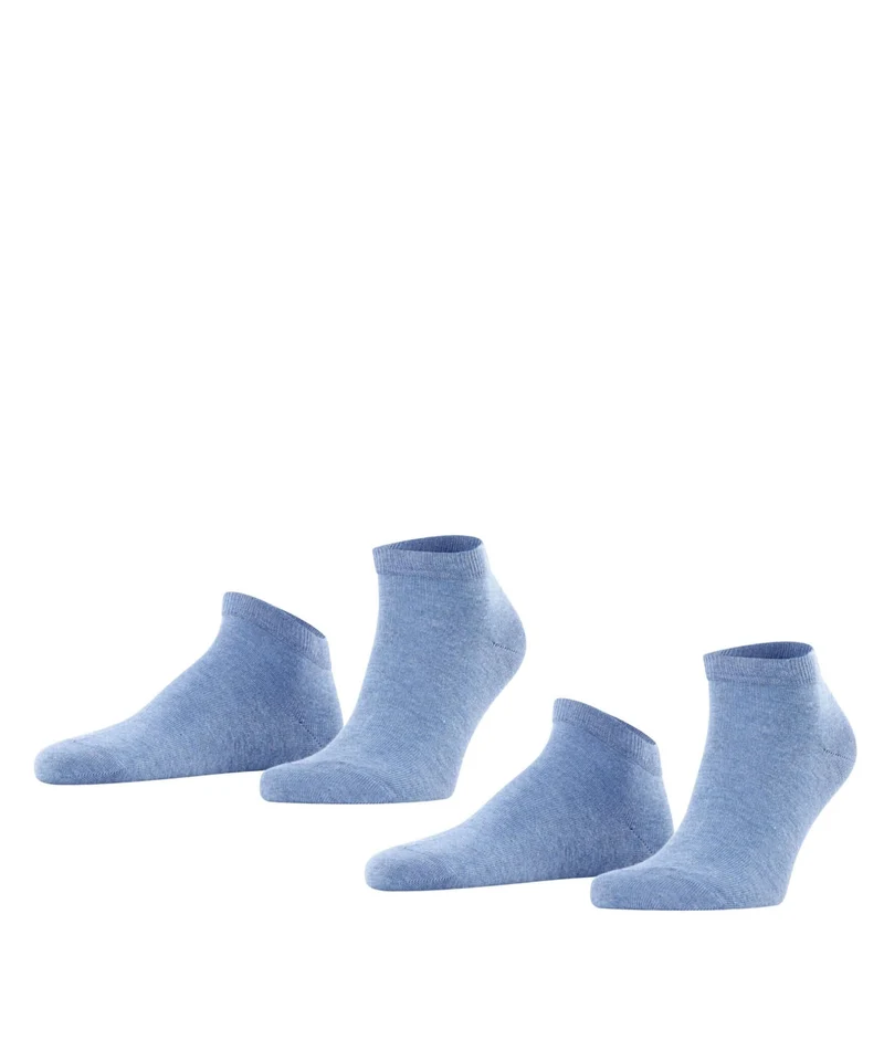 FALKE Happy 2-Pack Sneakersok Heren 14606 6660 light denim