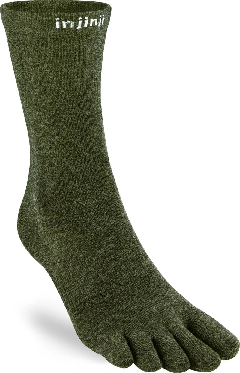 Injinji Teensokken Liner Crew Wool Unisex IS060670 50 Green