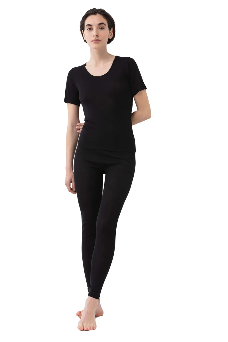 Mey legging Wol-Zijde Exquisite Dames 68602 3 schwarz