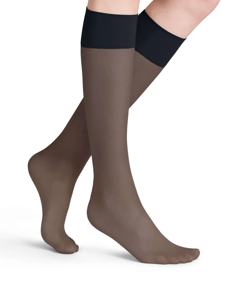 FALKE Pure Matt 20 Kniekous Dames 43122 6179 marine
