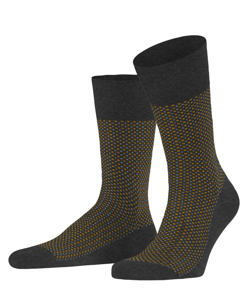 FALKE Uptown Tie Sokken Heren 12437 3095 anthracite mel.