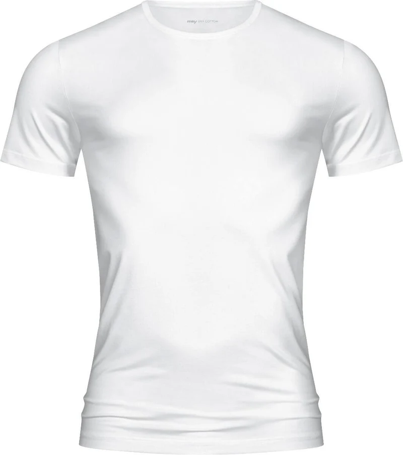 Mey Shirt KM lager boordje Dry Cotton 46002 101 weiss