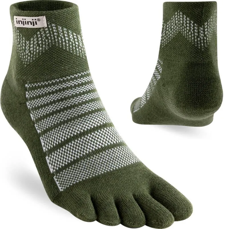 Injinji Teensokken Outdoor Midweight Mini Crew Wool Unisex IS223630 50 Green