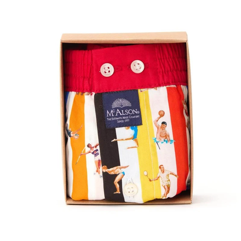McAlson Boxershort met binnenbroek en cartoon print M5091