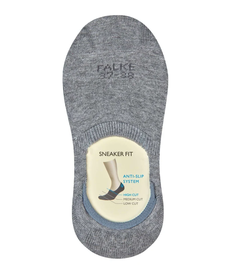 FALKE Step Kousenvoetje Hoog Dames 46493 3390 light greymel.