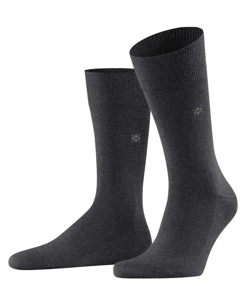 Burlington Leeds Sokken Heren 21077 3180 asphalt mel.