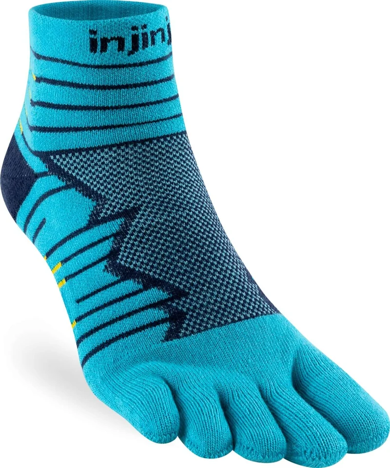 Injinji Teensokken Ultra Run Mini Crew Coolmax Unisex IS401130 60 Bleu