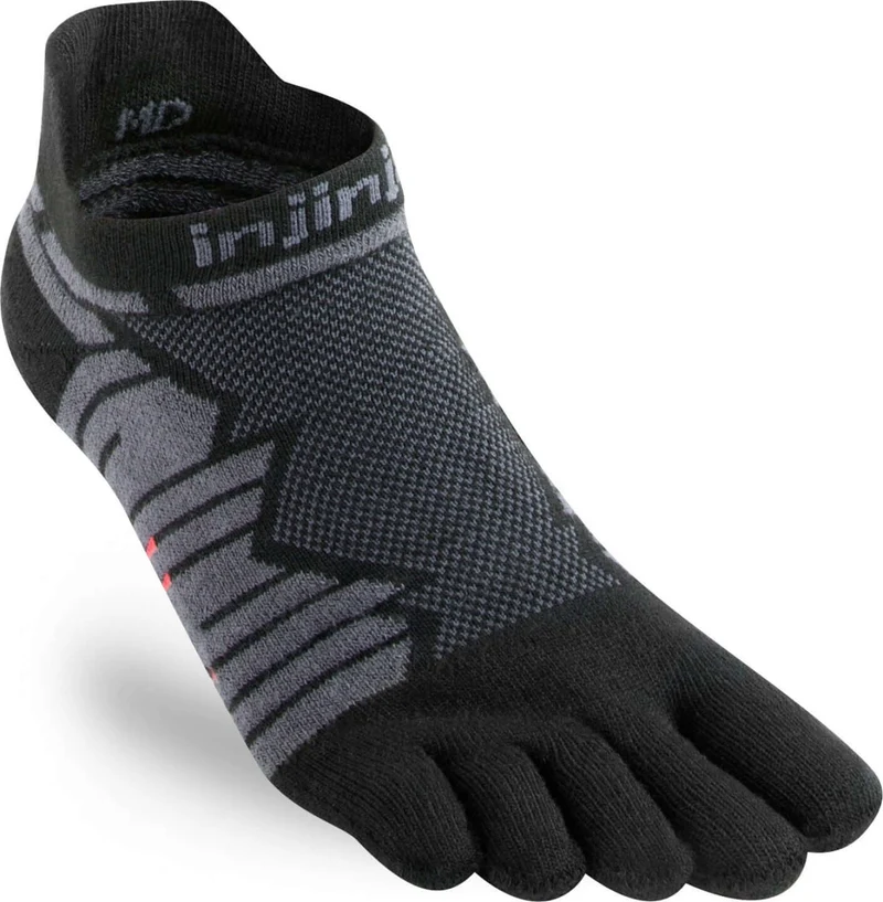 Injinji Teensokken Ultra Run No Show Coolmax Unisex IS401110 onyx