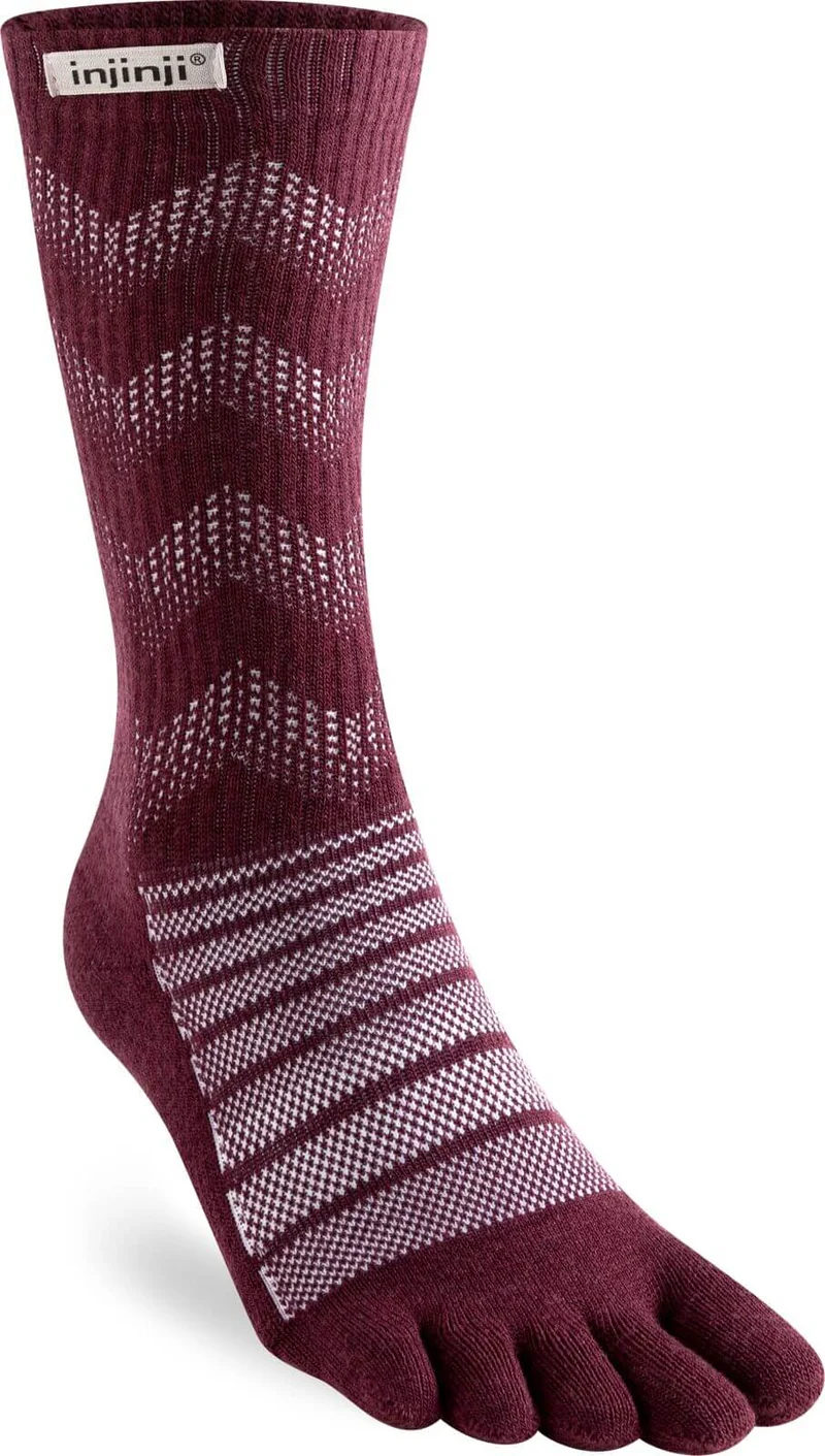 Injinji Teensokken Outdoor Midweight Crew Wool Unisex IS223670 40 Red