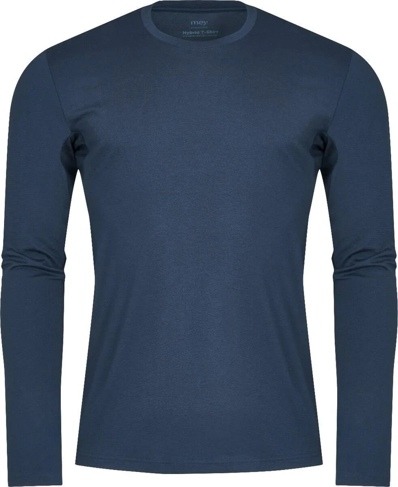 Mey Hybrid T-shirt Lange Mouw Heren 30082 668 yacht blue