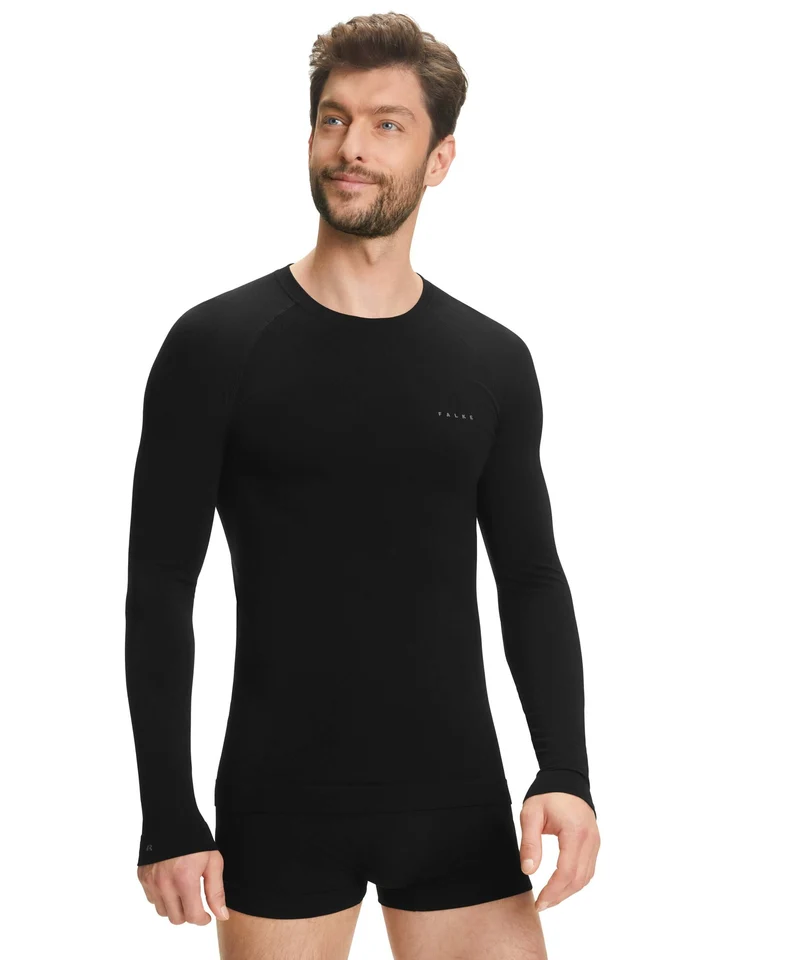 FALKE Wool Tech Light Shirt Lange Mouw Heren 33233 3000 black