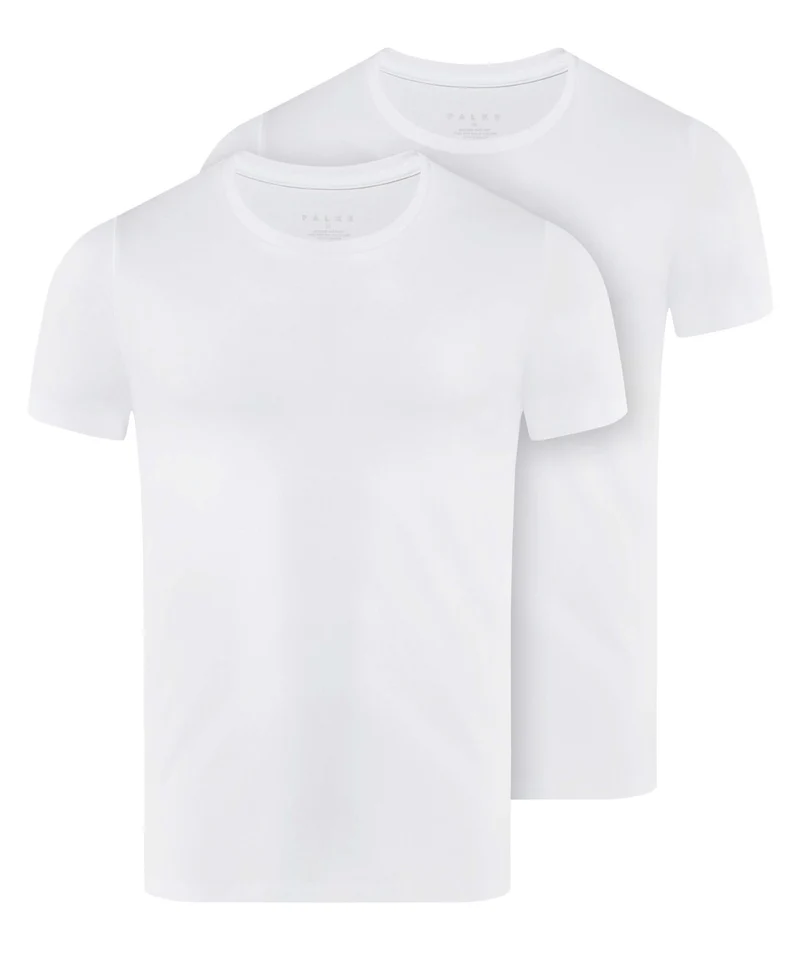 FALKE T-Shirt 2-Pack Daily Comfort Heren 68108 2000 white