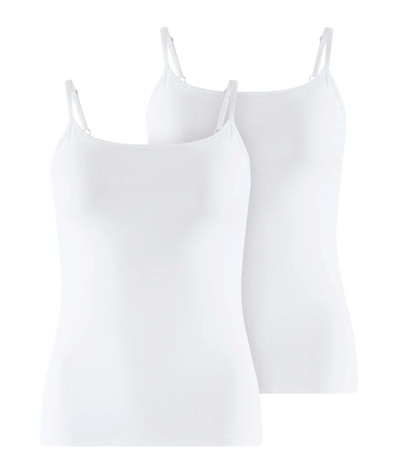 FALKE Hemdje 2-Pack Daily Comfort Dames 69101 2000 white