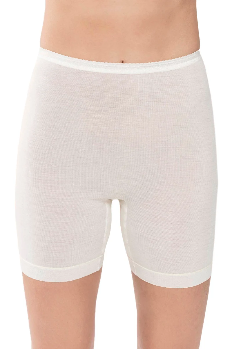 Mey Slip met lange pijp Wol Zijde Exquisite Dames 67407 1 weiss