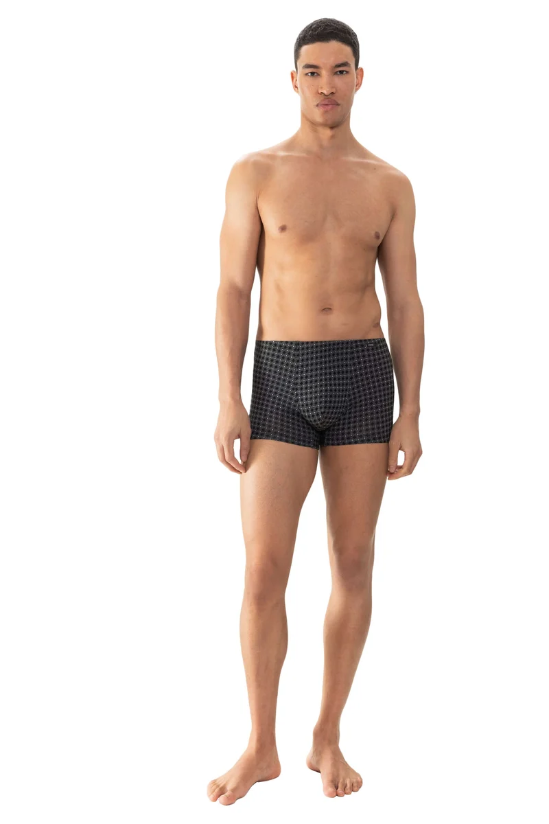 Mey Shorty Round Grid Heren 2120053 3 zwart