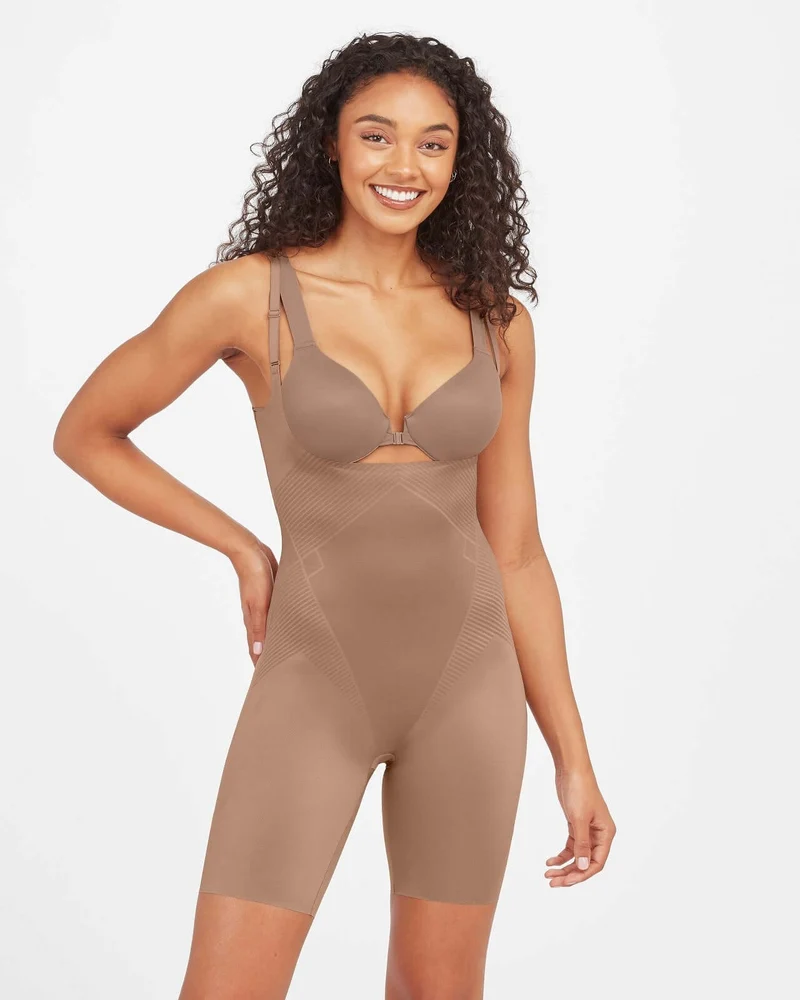 SPANX Thinstincts 2.0 Open Bust MT Body 10235R 3601 Cafe au Lait