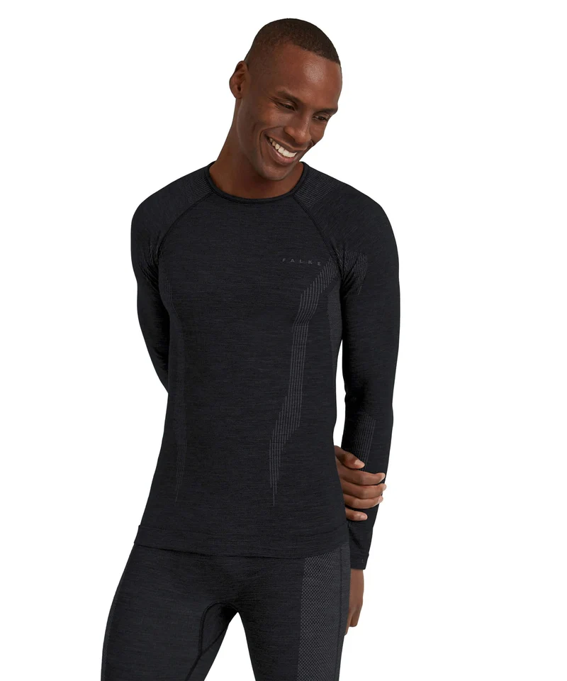 FALKE Shirt Longsleeve Wool Tech Heren 33481 3000 black