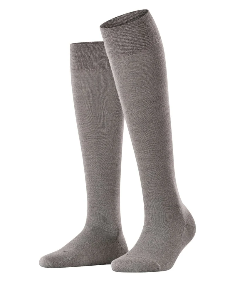 FALKE Sensitive Berlin Kniekous Dames 46229 3830 light grey mel.