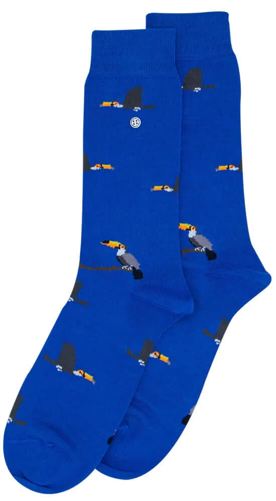 Alfredo Gonzales Toucan Sokken AG-Sk-TOU-01 113 Light Blue/Black