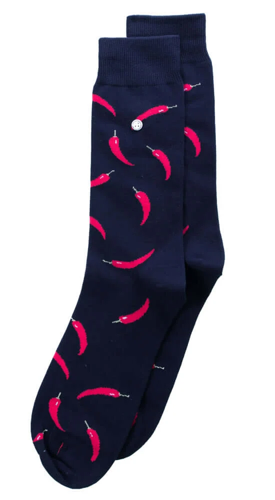 Alfredo Gonzales Red Peppers Sokken AG-Sk-PEP-01 114 Black/Red/Green