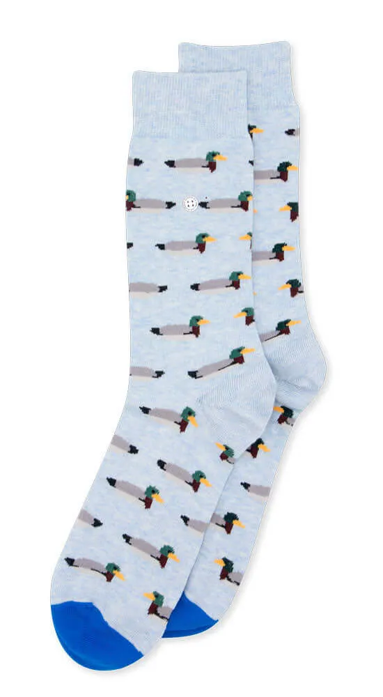 Alfredo Gonzales Ducks Sokken AG-Sk-DUC-01 129 Blue Melee/Grey