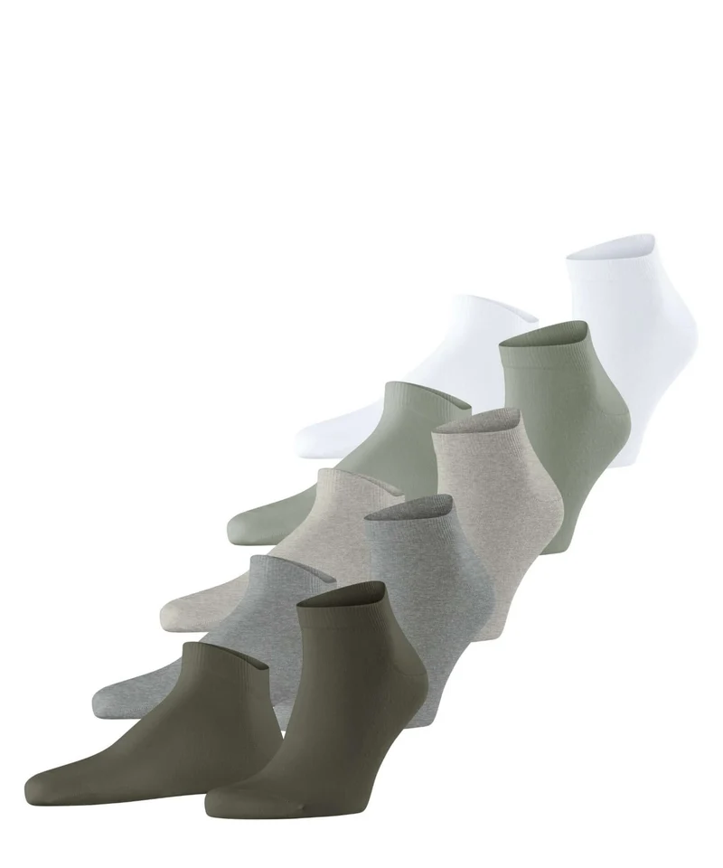 Esprit Solid Mix 5-PACK Sneakersokken Heren 17952 0030 sortiment