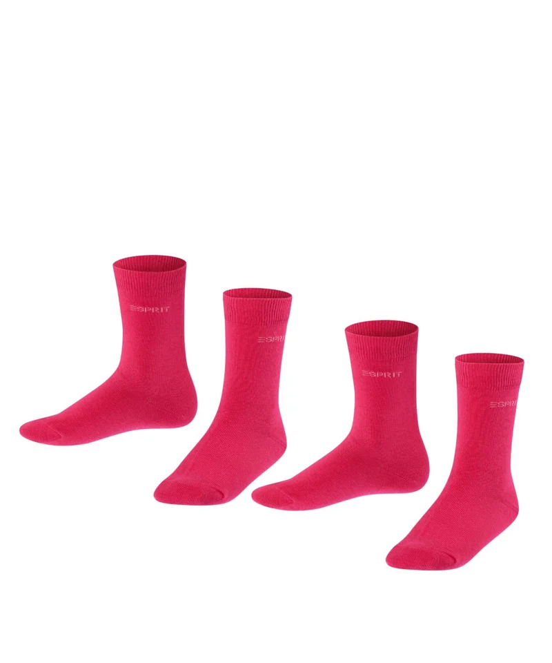 Esprit Foot Logo Kinderen 2-PACK 19041 8859 scarlet