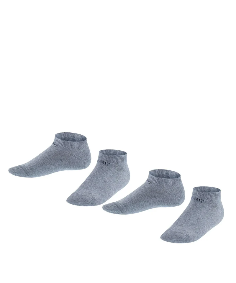 Esprit Foot Logo Sneakersok Kinderen 2-PACK 19042 3390 light greymel.