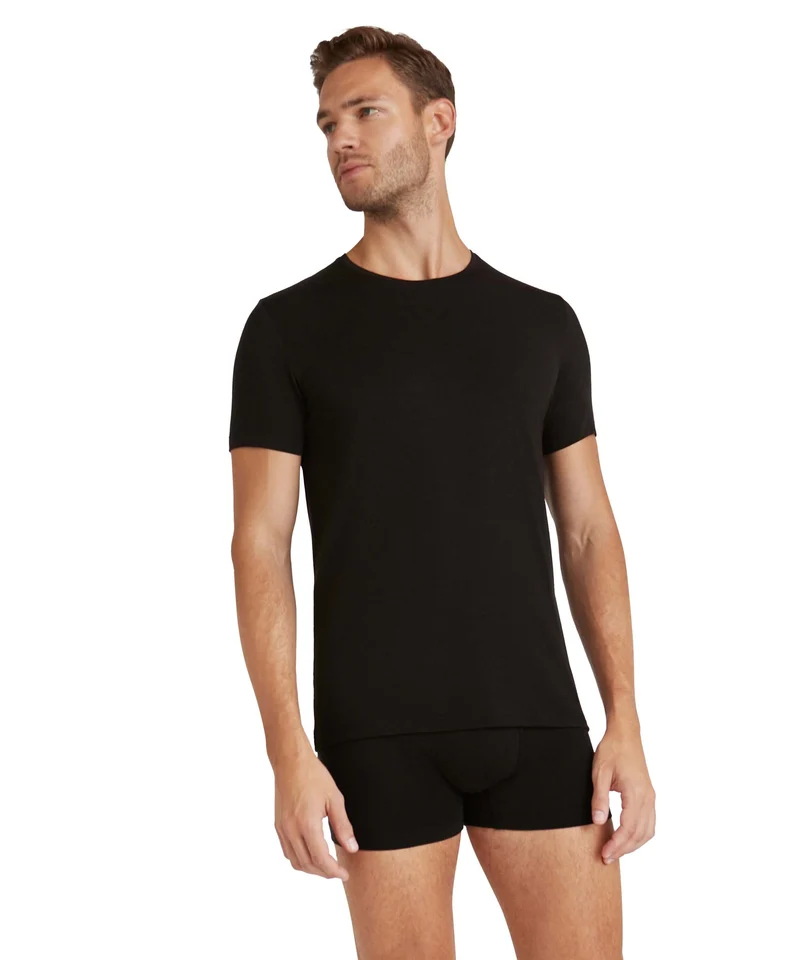 FALKE T-Shirt Daily Climawool Heren 68040 3000 black
