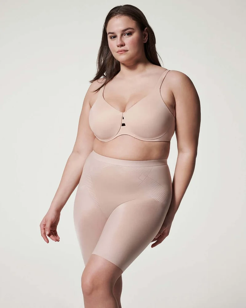 SPANX Thinstincts 2.0 Mid-Thigh Short 10234R 1603 Champagne