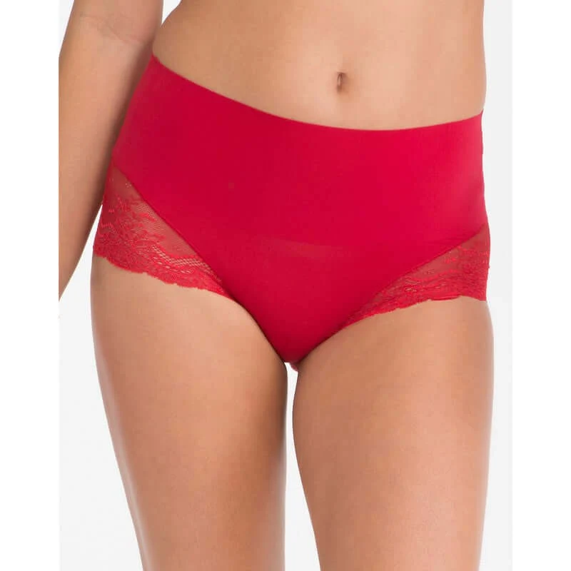 SPANX Undie-Tectable Correctie Lace Hipster SP0515 4445 Pop Red