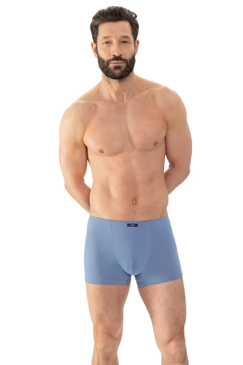 Mey Shorty Micro Grid Heren 2120007 1195 blue dusk