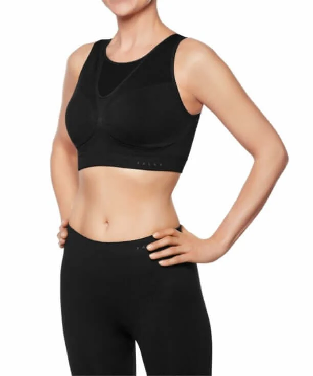 FALKE Bra Top Max Support Cup C/D Dames 37464 3000 black