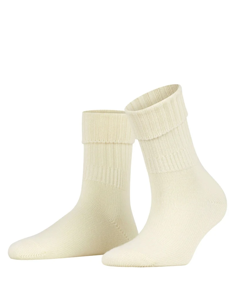 FALKE Rib Omslag Damessokje 47520 2069 woolwhite
