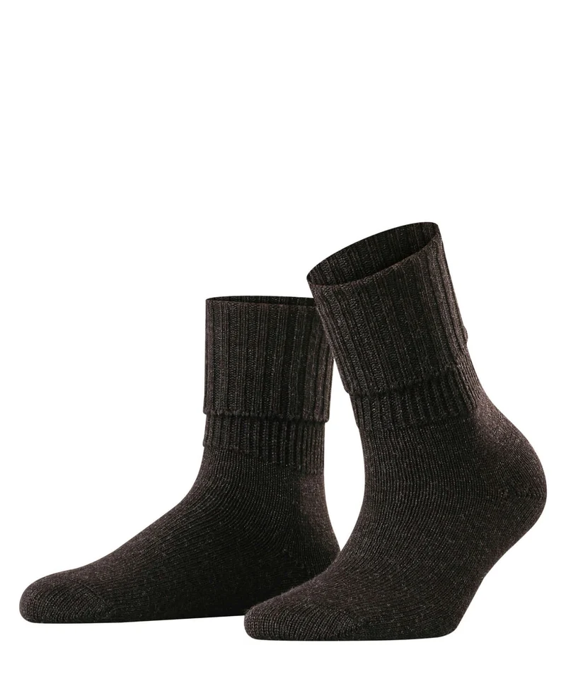 FALKE Rib Omslag Damessokje 47520 3089 anthra.mel