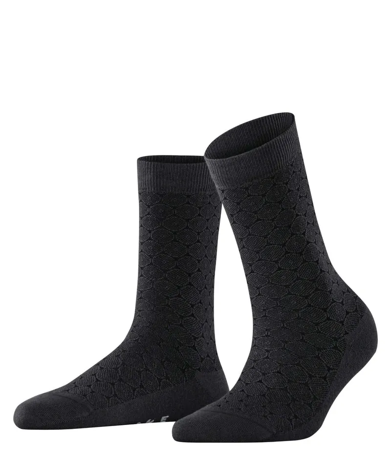 FALKE Tactile Dot Fantasiesok Dames 46477 3000 black