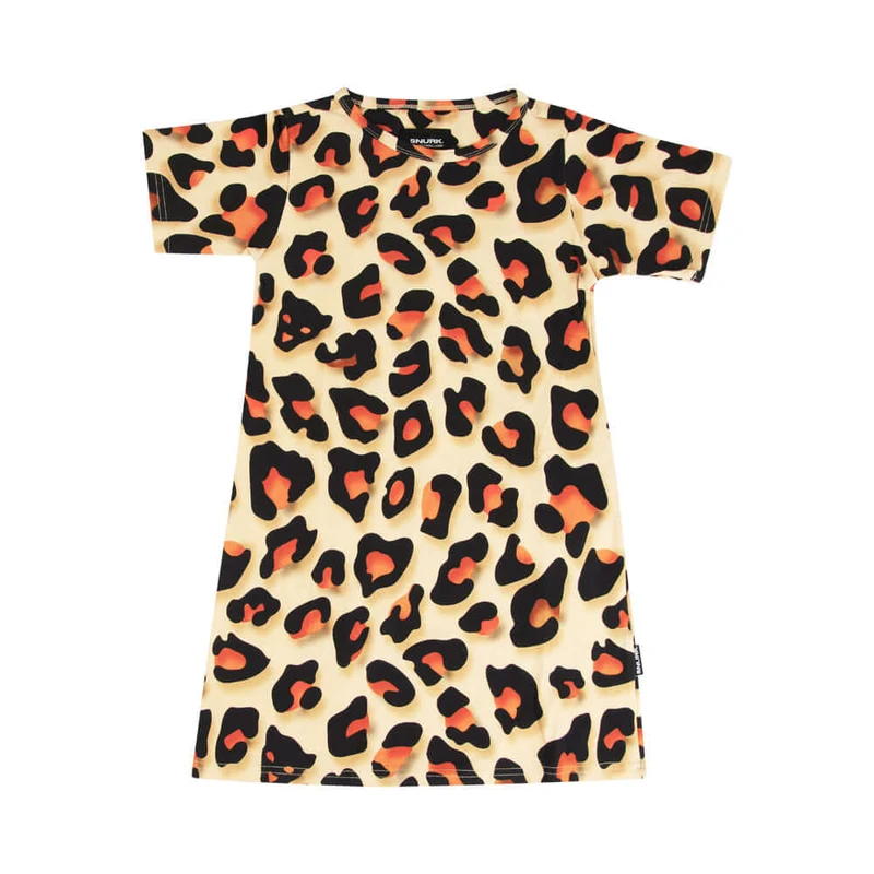 SNURK Paper Panther T-shirt Dress Kinderen