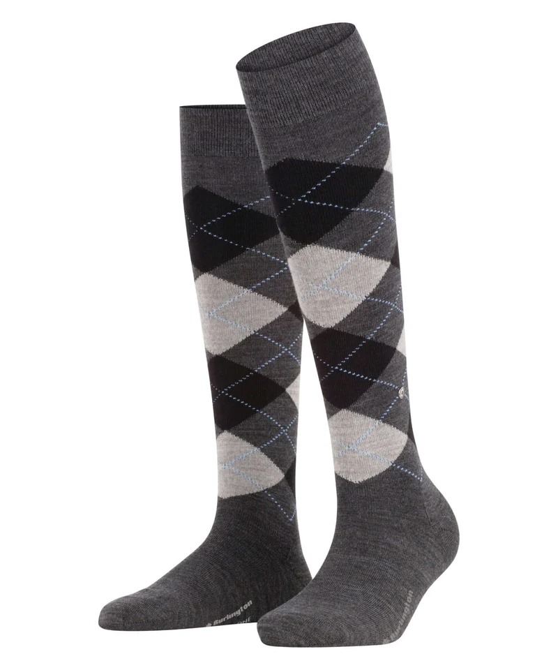 Burlington Marylebone Kniekous Dames 22373 3180 asphalt mel.