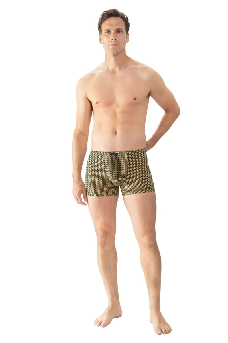Mey Shorty Blue Geo Heren 2120031 1242 pale sun