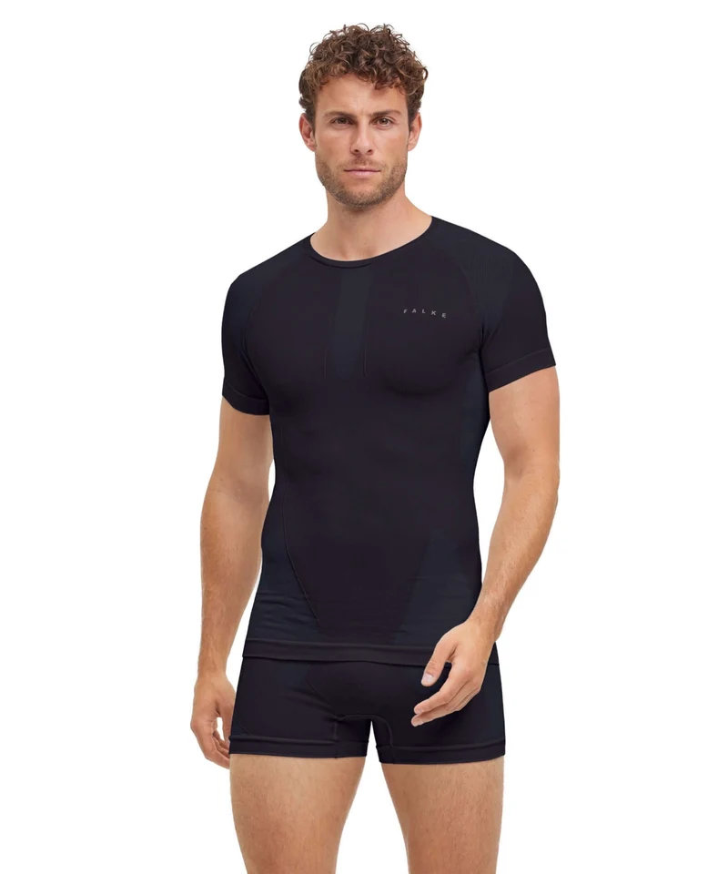 FALKE Shirt Warm Korte Mouw Heren 39662 3000 black