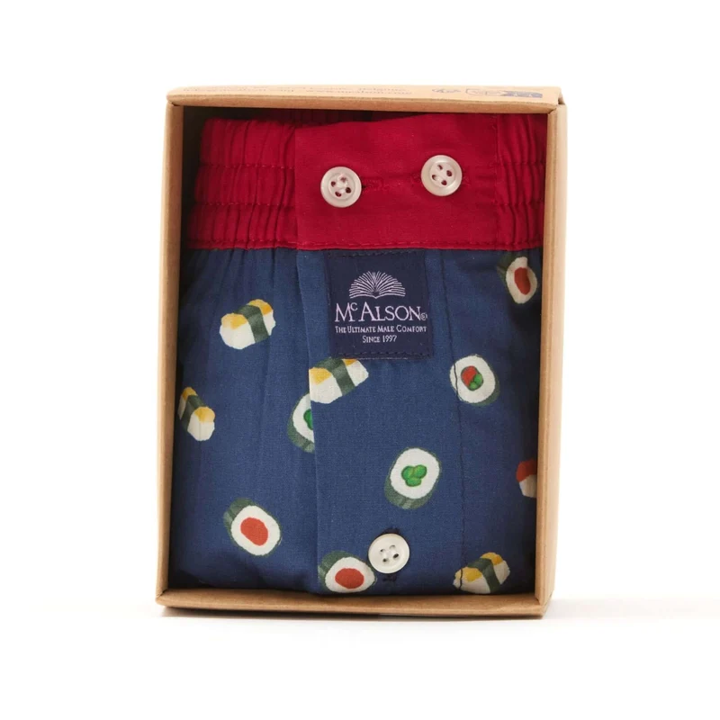McAlson Boxershort met binnenbroek Sushi navy M5237